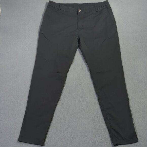Birddogs Pants Men's 38x32 Black Unlined Chino Performance Casual Stretch - Picture 1 of 9